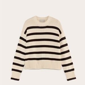 Everlane Striped Boxy Sweater in Everyday Cotton